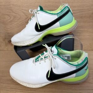 Nike Floral Embroidered Golf Shoes DR5473-103 White Green Black Size 7.5